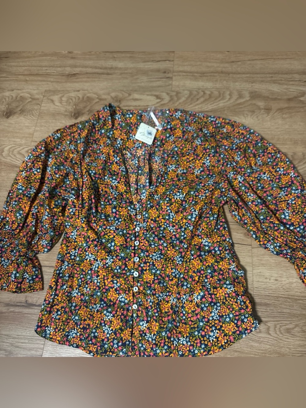 Free People Floral Top